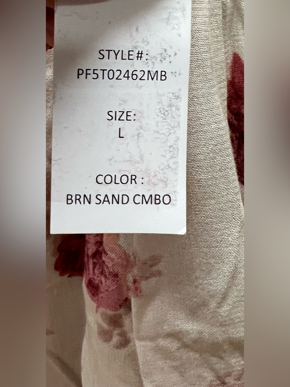 Floral Smocked Waist Mini Skirt - Cream with Dusty Rose - Picture 4 of 9